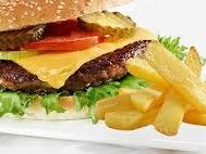 Fiskeburger tallerken....kr.120,-